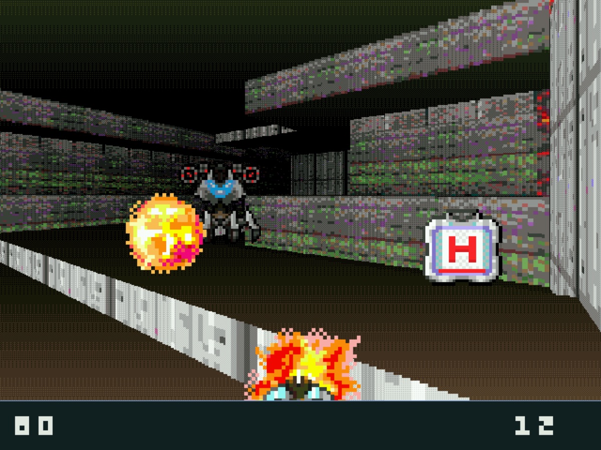 Action-packed first person shooter gameplay scene