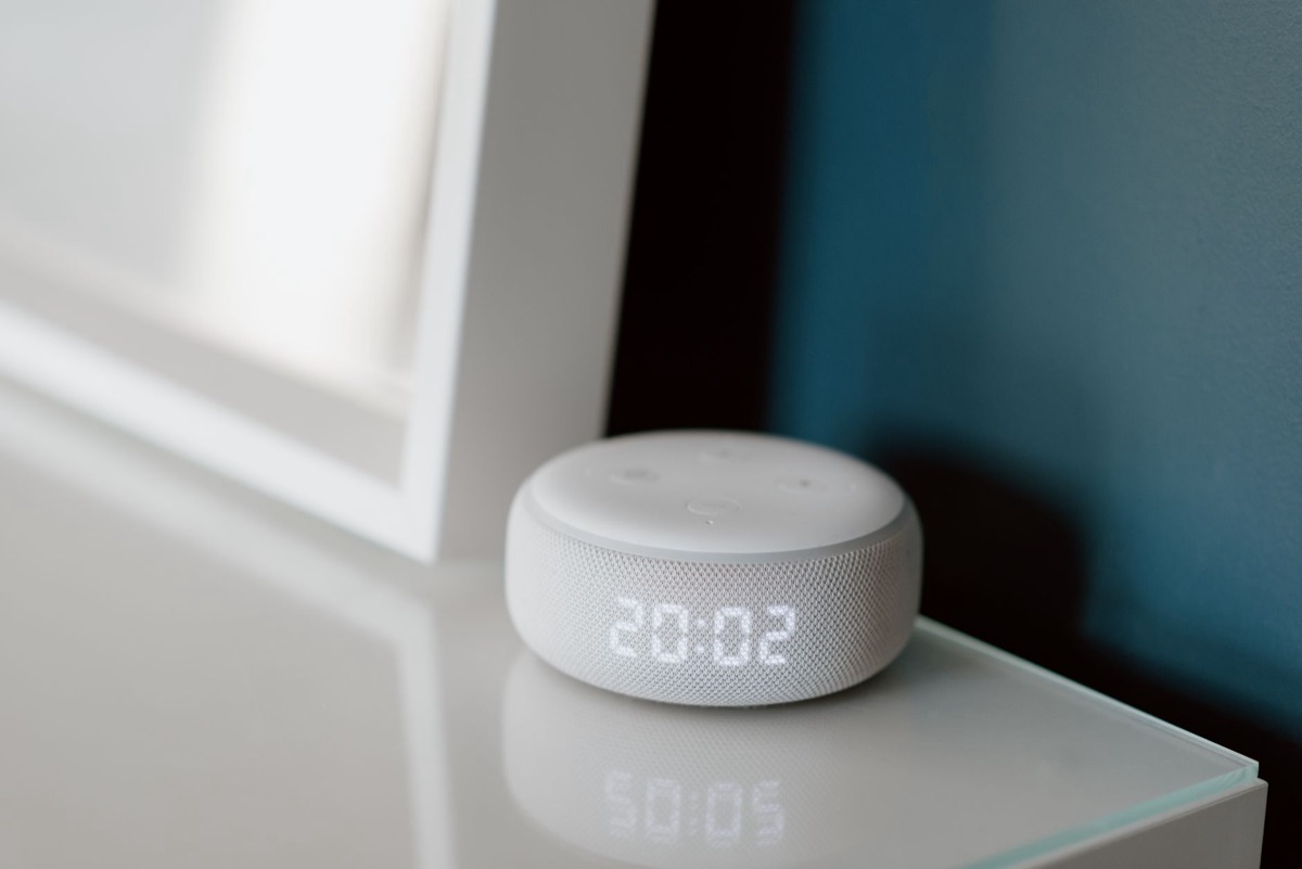 Smart speaker in living room