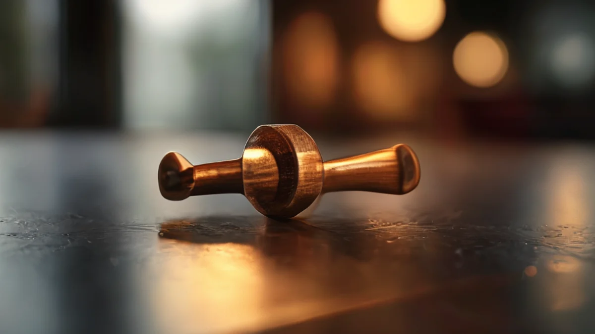 Holzteile zusammenhaltenende Dauerclip.